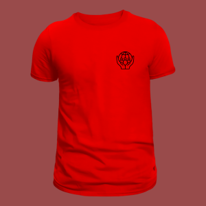 Men Summer Red T-Shirt